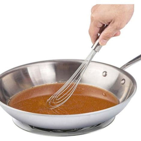 25 cm platt äggvisp. Spadformad äggvisp. Multifunktionell äggvisp i rostfritt stål