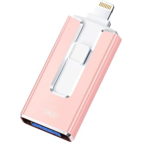 USB-minne med flera kontakter - USB 3.0, Lightning, Micro-USB, USB-C - 256GB - För iPhone, Android, Dator, Surfplatta - 1 Styck
