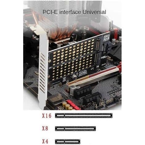 M.2 NVMe NGFF - PCIe SATA SSD -sovitin, PCIe - M.2/M.2 SATA -sovitin, M.2 PCIe SSD -sovitin, Key M, Key B