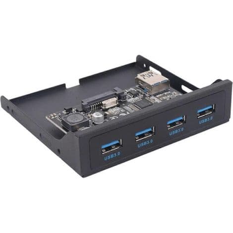 PCI-E til USB 3.0 frontpanel utvidelseskort. PCIe USB-adapter. Støtter 3,5-tommers diskettstasjoner.