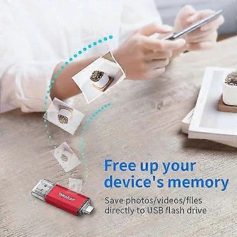 32 GB USB-C OTG flash-enhet (FAT32-format) hög hastighet för datalagring – USB 3.1