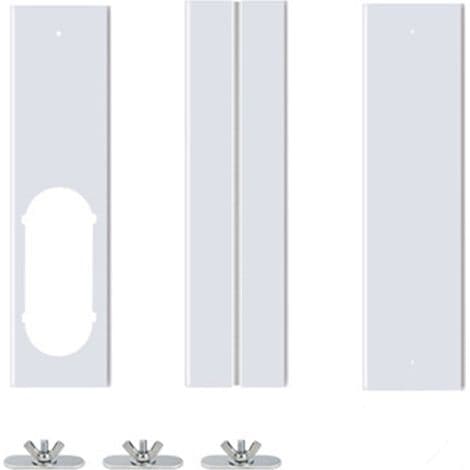 Vinduesglidesæt - 15 cm flad adapter - Justerbar længde op til 190 cm - Til bærbar aircondition - 3 dele