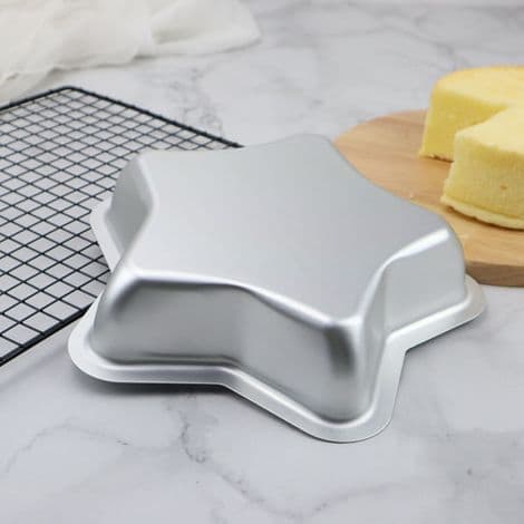 Femspisset stjerneformet kakeform - Aluminiumslegering - For hjemmebaking - 1 stk