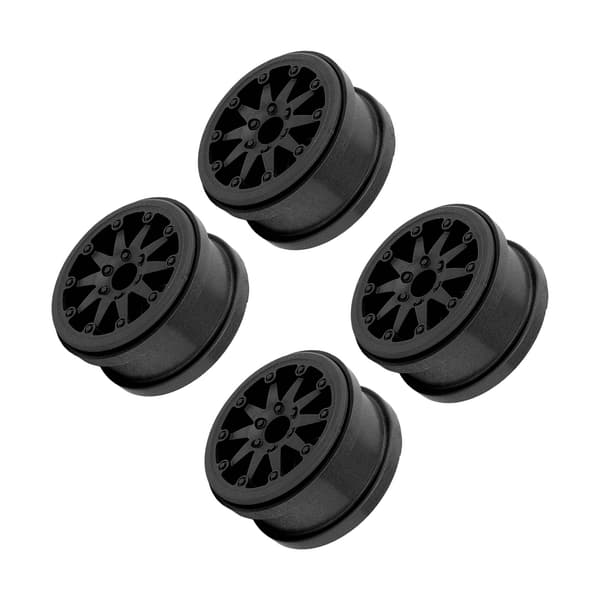 4-delt nylonfælgssæt 2,2 tommer til RC-biler Axial SCX10 Wraith RR10 1/10 sort