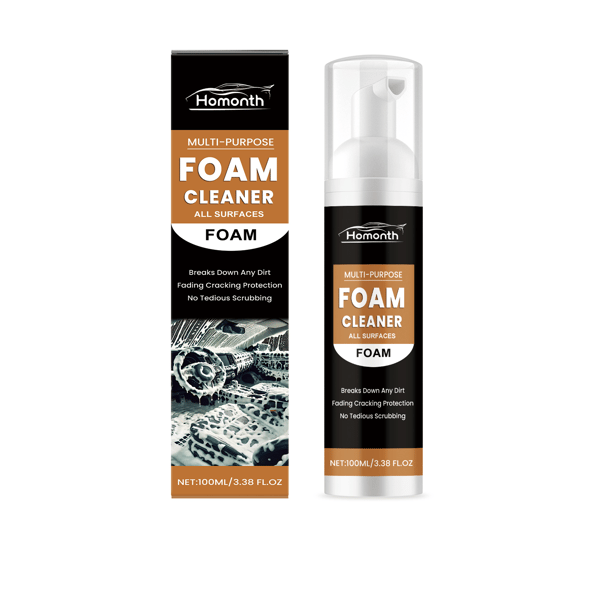 100 ml/æske Homonth Multi-Purpose Skumrens - Multifunktionel Bilrens, Rustfjerner, Ridsefjernelse, Generel Pleje