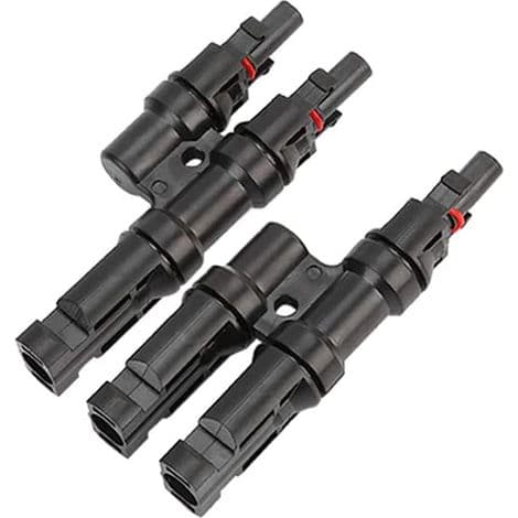 Solar Y-stik - Parallelforbindelse til solcellepaneler - IP67 Vandtæt - Kompatibel med 10 til 14 AWG kabler - Pakke med 2