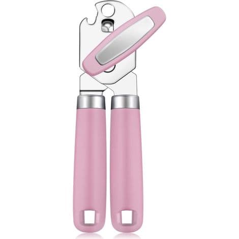 Dåseåbner i rustfrit stål. Multifunktionel dåseåbner. Dåseåbner i rustfrit stål. Pink