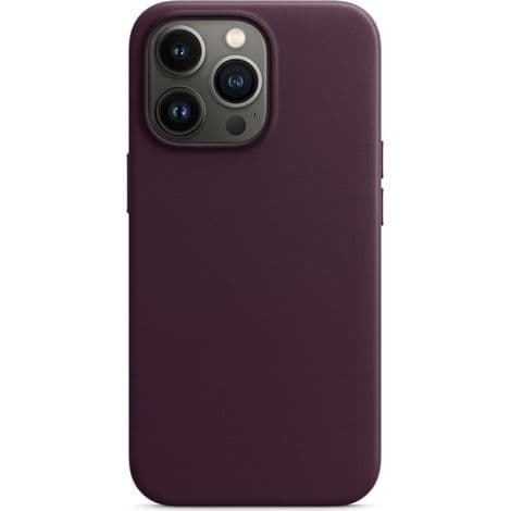 iPhone 13 Pro läderfodral - Kompatibel med MagSafe trådlös laddning - Mikrofiberfoder - Stötsäkert skydd - 1 stycke