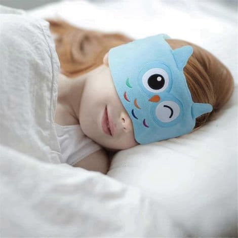 Mjuk sovmask för barn. Bekväma trådlösa Bluetooth-hörlurar. Djurmönster. Elastisk.