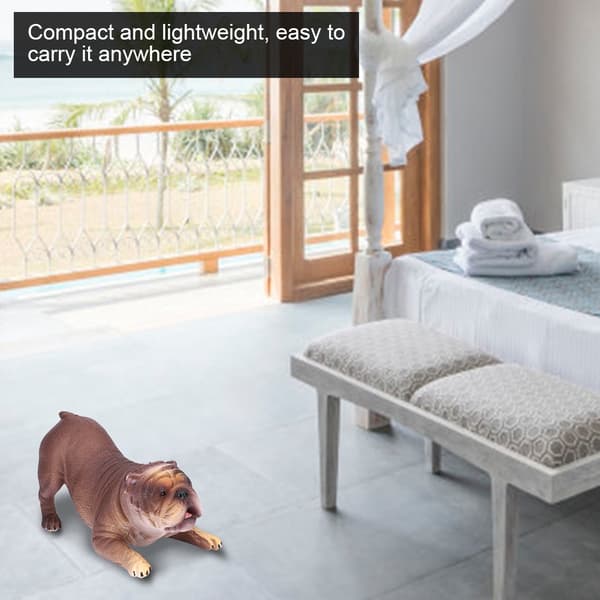 Högsimulerad fransk bulldog-modell sovande djurleksakspresent för barn (#878)