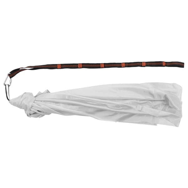 Elastisk hengekøye for barn, komfortabel polyester, sensorisk hengekøye for innendørs og utendørs yoga, sølv/grå