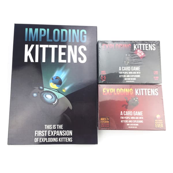 Exploding Kittens -korttipeli - Aito hologrammi perheelle ja juhliin - Aikuisille ja lapsille
