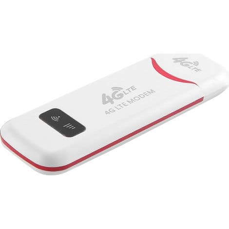 Trådløs 4G LTE USB-dongle. 150 Mbps mobilt hotspot. Mini 4G modem-router med SIM-kort. SIM-kort og mobil bredbåndsforbindelse.