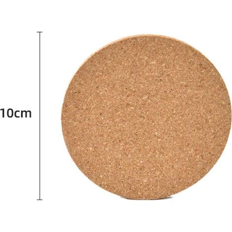 Korkunderlag - 19 cm Diameter - For Gryter og Varme Retter - Sett med 3