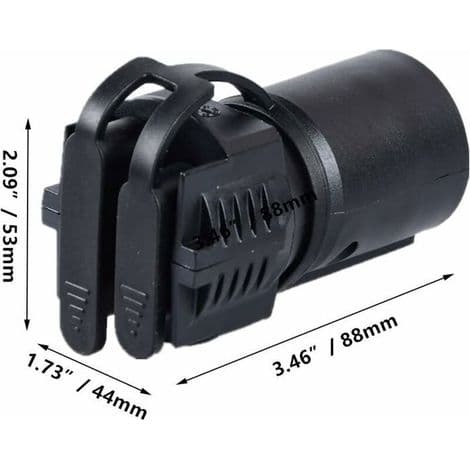 7-pin til 4-pin/5-pin rund adapter. Flat blad. For tilhengere, bobiler og båter.