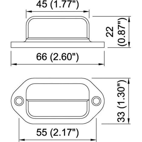 LED nummerpladelys - 6500 K - IP67 - Til autocampere, varevogne og lastbiler - 2 enheder