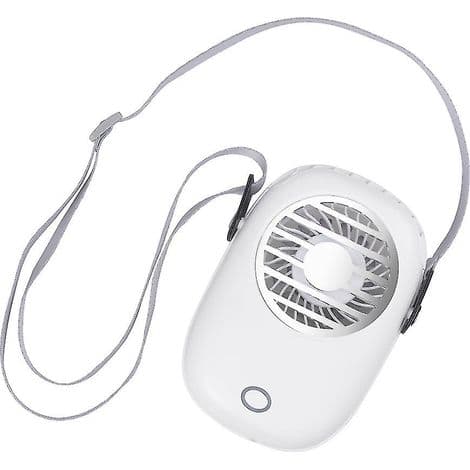 Bærbar USB oppladbar vifte med LED-lys