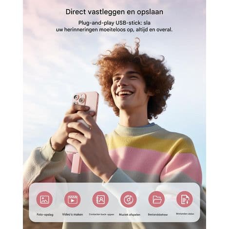 USB-minne med flera kontakter - USB 3.0, Lightning, Micro-USB, USB-C - 256GB - För iPhone, Android, Dator, Surfplatta - 1 Styck
