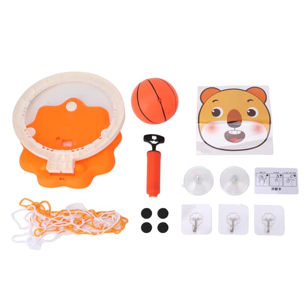 Mini basketkorgset för barn, bärbart, hopfällbart, ingen borrning krävs, med höjdjustering
