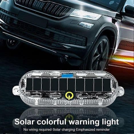 Modificeret solar bagbremselys til bil, motorcykel eller lastbil