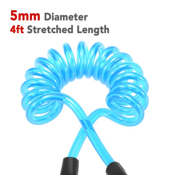 Ankelrem för Surfbräda och SUP 1,2m/4ft Lindad Elastisk TPU med Kardborre