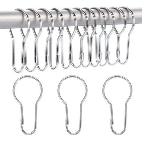 14-pack duschdraperiringar hängkrokar för sortering och organisering