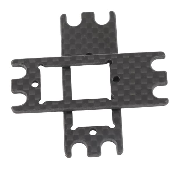 2 stk. letvægts sort kulfiber servo adapterplade til RC bil VP VS4 10 VS4 10 PRO