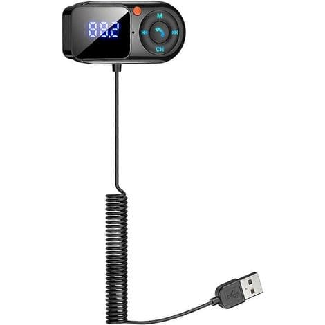 Trådløs Bluetooth 5.0 FM-sender for bil MP3-spiller. Håndfrisett