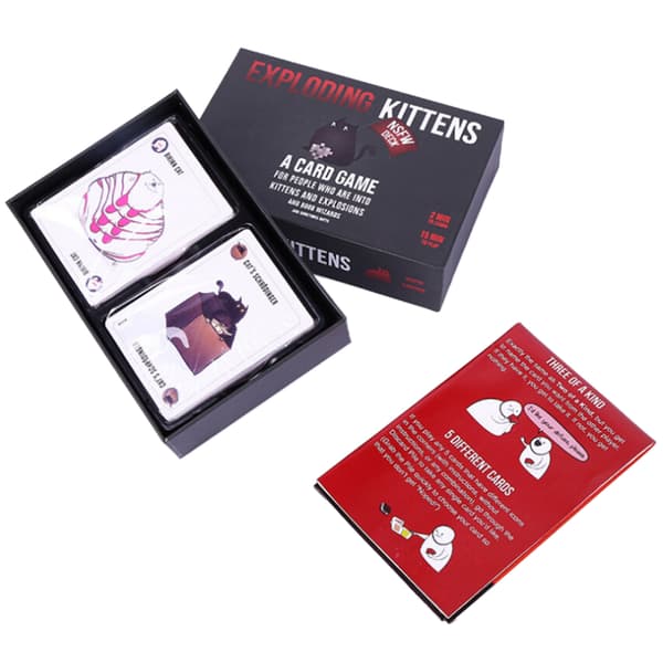 Exploding Kittens -korttipeli - Aito hologrammi perheelle ja juhliin - Aikuisille ja lapsille
