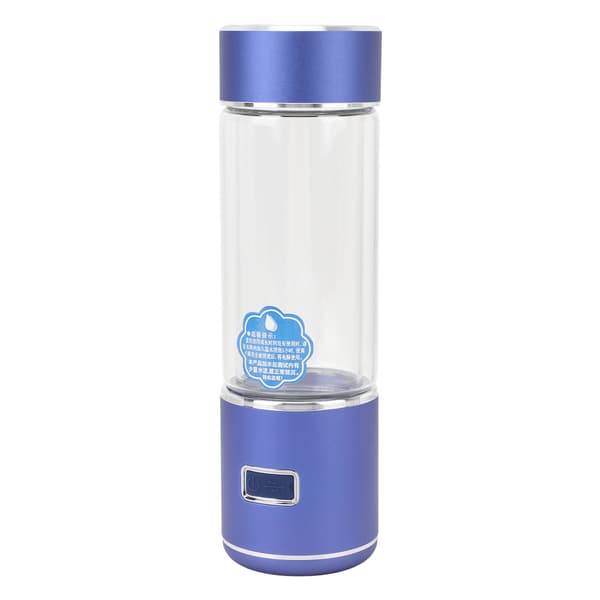 Vätevattenflaska 1600ppd Hög Koncentration 300ml Halkfritt Glas Blå
