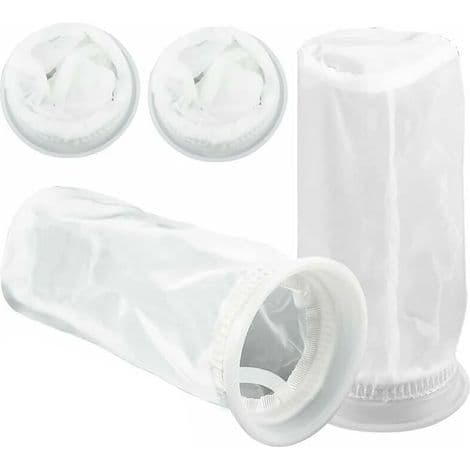 IBC Filter - Nylon - Til 1000L Regnvandstank - DN75 - Diameter 10,5 cm - Længde 20 cm - Pakke med 4