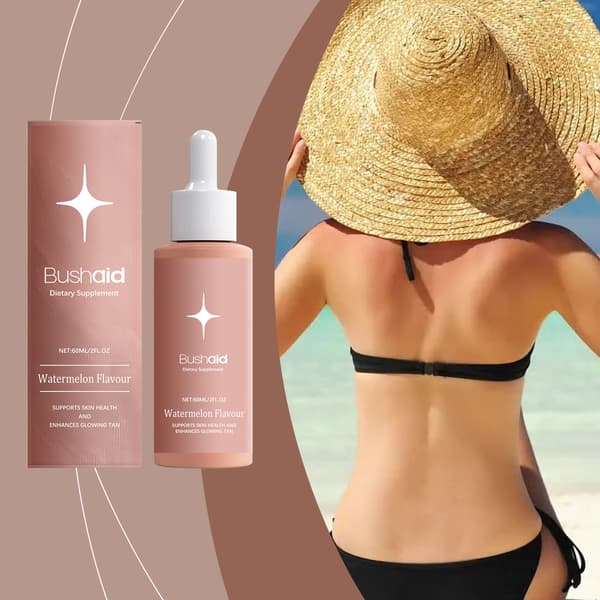 60 ml/förpackning BushAid No Sunburn Body Drops