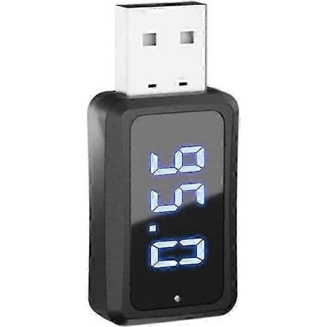 Bil Bluetooth 5.3 FM02-sender/mottaker med håndfri samtale og mini USB-strømforsyning for bilhåndfrisett
