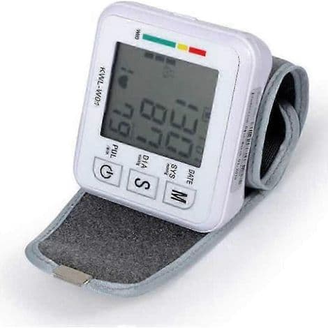Noggrann automatisk handledsblodtrycksmätare med LCD-skärm