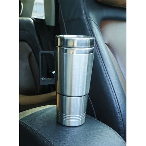 Bilkedel - 300 ml - Rustfrit stål - 12V cigarettænderstik - Til bil, lastbil og campingvogn