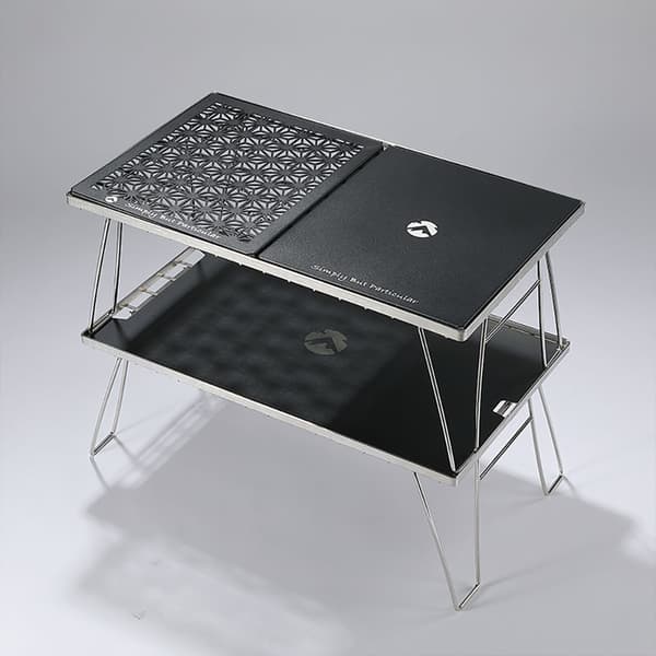 Multifunksjonelt hjelpetilbehør i aluminiumslegering, dreneringsplate for sammenleggbart grillbord