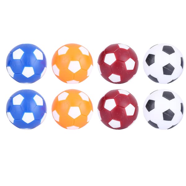 8 STK Mini Bordfodbold 36mm Farverig Gummi Erstatningsbold Legetøj
