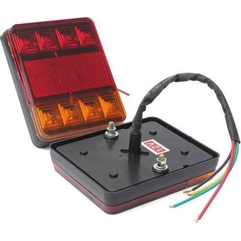 x 12V 8LED Bakbremselys/blinklys for bil, tilhenger og lastebil