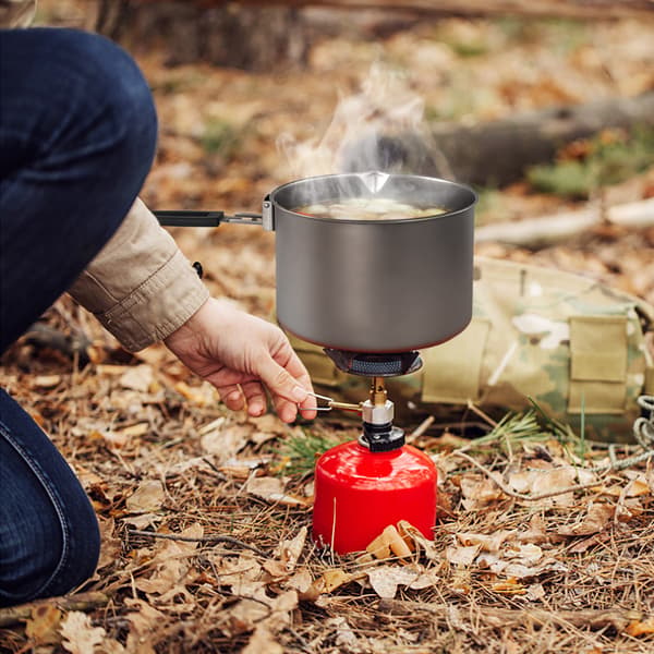 Titanium campingkanna 2000ml/2800ml med vikbart handtag för utomhusmatlagning och backpacking