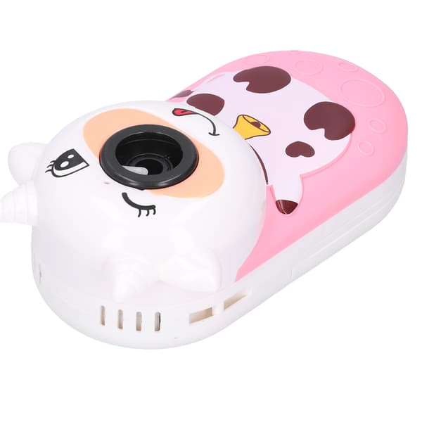 Läckagesäker bubbelmaskin för barn, bubbelleksak, present till flickor, rosa