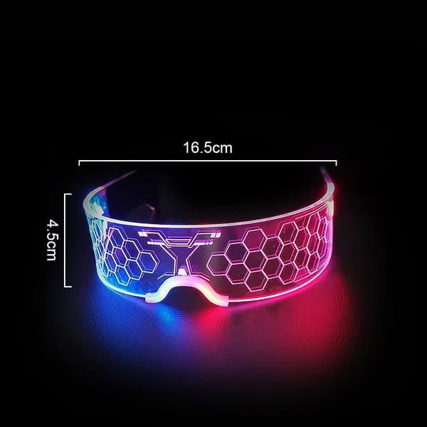 Valaisevat lasit | Led-lasit | Hehkuva Light Up Party Supply D