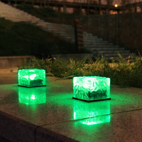 frostat glas LED-solarlampor för utomhuslandskapsbelysning, pa
