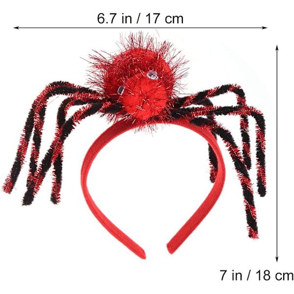 Halloween kostume Spider Pandebånd Skræmme Spider Udklædnings Tilbehør