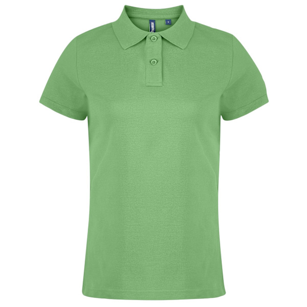 Asquith & Fox Dame/dame Enkel kortarmet pikétrøye Li Lime XS