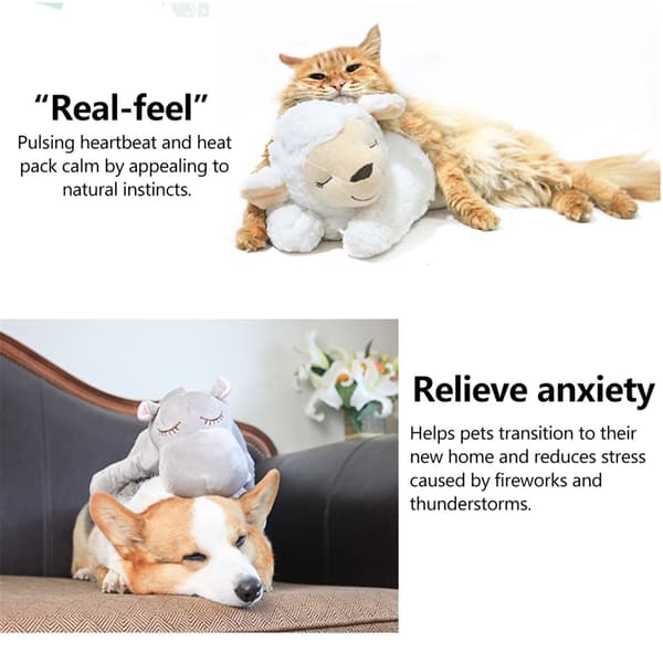 Valp Beteendeträningsleksaker Plysch Husdjur Bekväm Snuggle white sheep