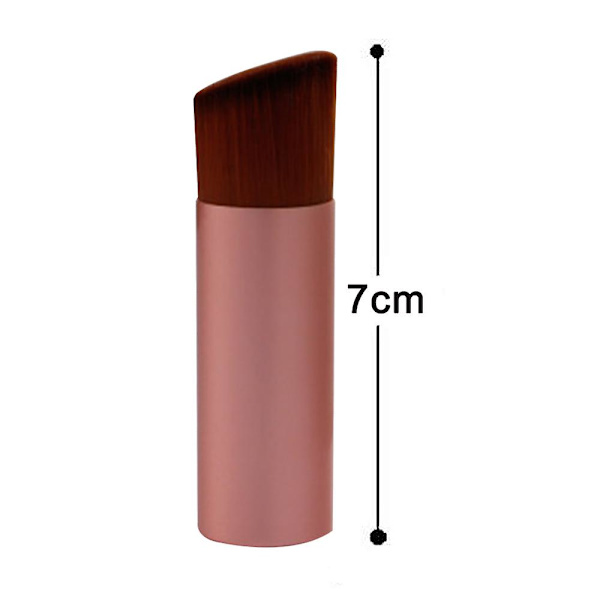 Meikkisivellin, poskipunasivellin matkoille kasvoille, kannettava puuterisivellin poskipunalle, kiillotukseen, virheettömään puuterimeikkiin Rose Gold