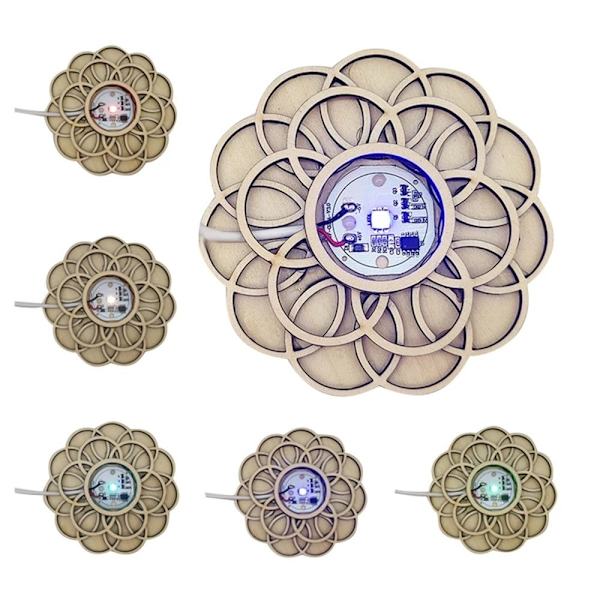 Crystal Ball Display Stand Crystal Ball Hållare VARMT LJUS VARM Warm Light