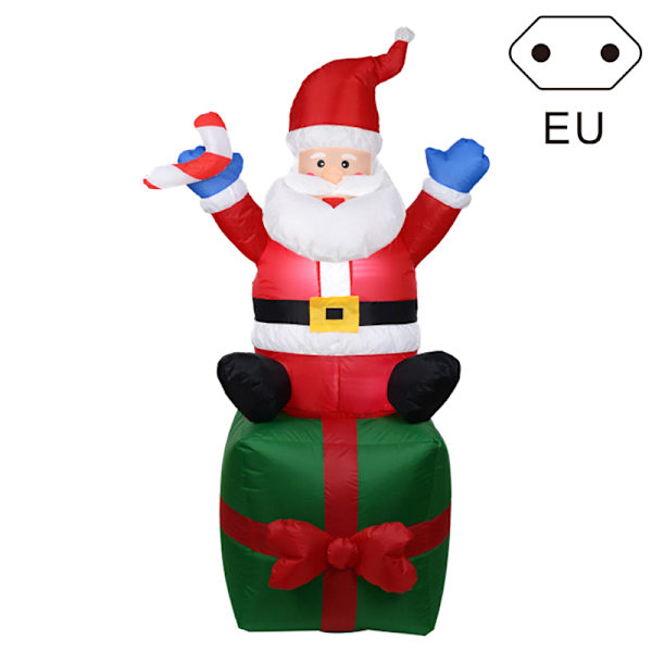 Oppustelig julemand udendørs juledekoration Yard Arch ornament til have
