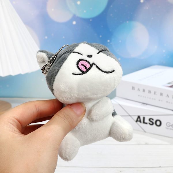 9CM Ca Cat Plysch fylld docka nyckelring