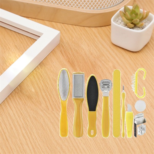 Pedikuresæt: Sæt Yellow 10-Piece Set (Lite)